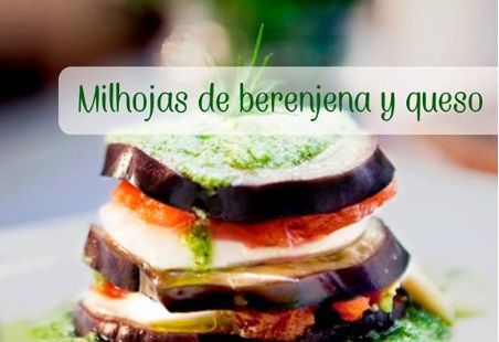 milhojas de berenjena y queso