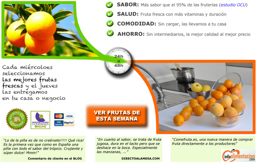 comprar fruta con sabor sin intermediarios