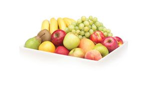 Bandeja fruta en equipo