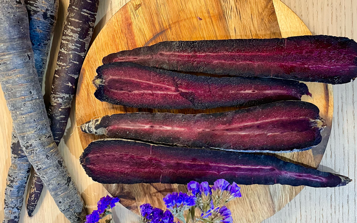 zanahoria morada, beneficios de la zanahoria, como es la zanahoria morada, propiedades zanahoria morada