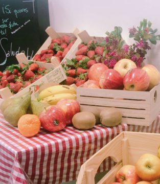 Mercadillo de frutas de temporada