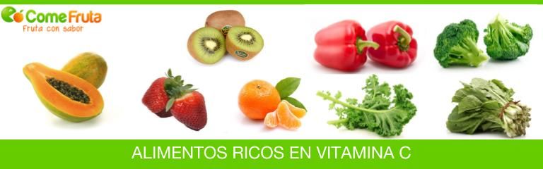 Alimentos con vitamina c (frutas y verduras)