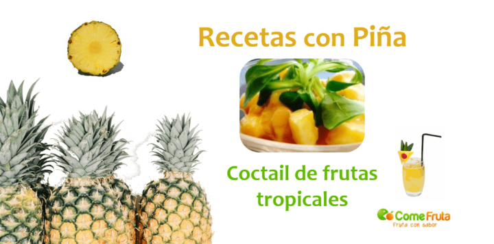 Coctail tropical recetas con piña.