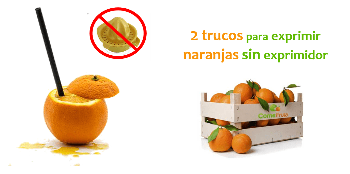 Cómo exprimir naranjas sin exprimidor? -