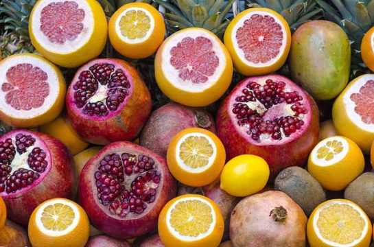 Cítricos. Frutas y verduras para deportistas