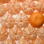 mandarina fruta de temporada de abril