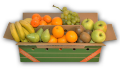 mix variedad comefruta fruteria online - CARRITO GRANDE CON FRUTAS