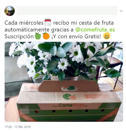 suscripción ecommerce comefruta opiniones clientes