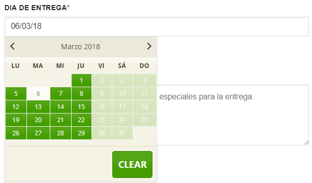cambiar día de entrega (paso 2)