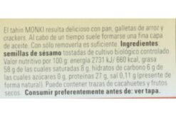 tahini back detail w - Tahini sin sal bio